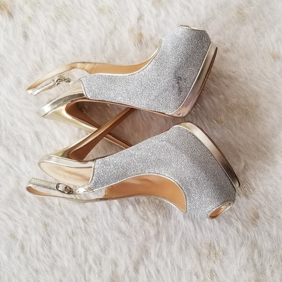 Giuseppe Zanotti Peep Toe Sparkle Pumps - Picture 10 of 15